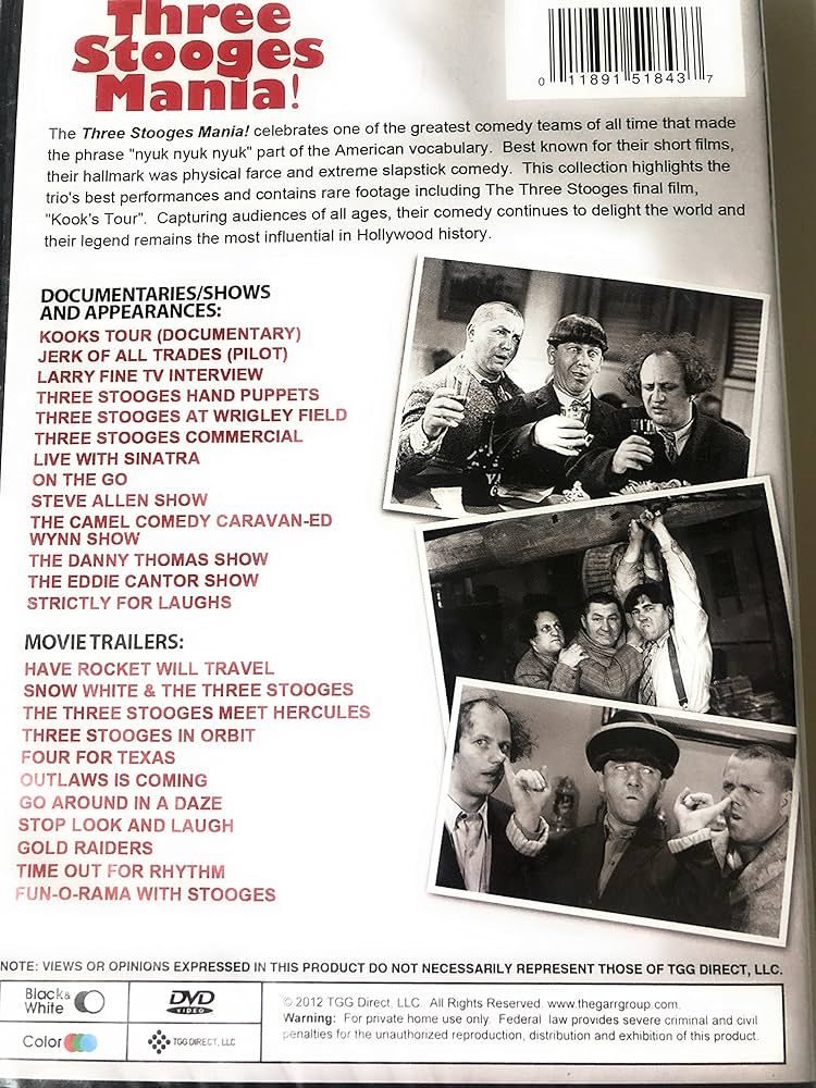 Amazon.com: Three Stooges:Stooge Mania : Movies & TV